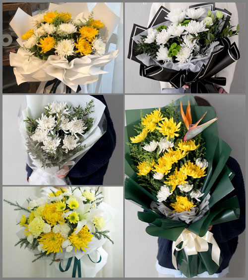 福建宁德古田县平湖镇玉源村白事花束代送